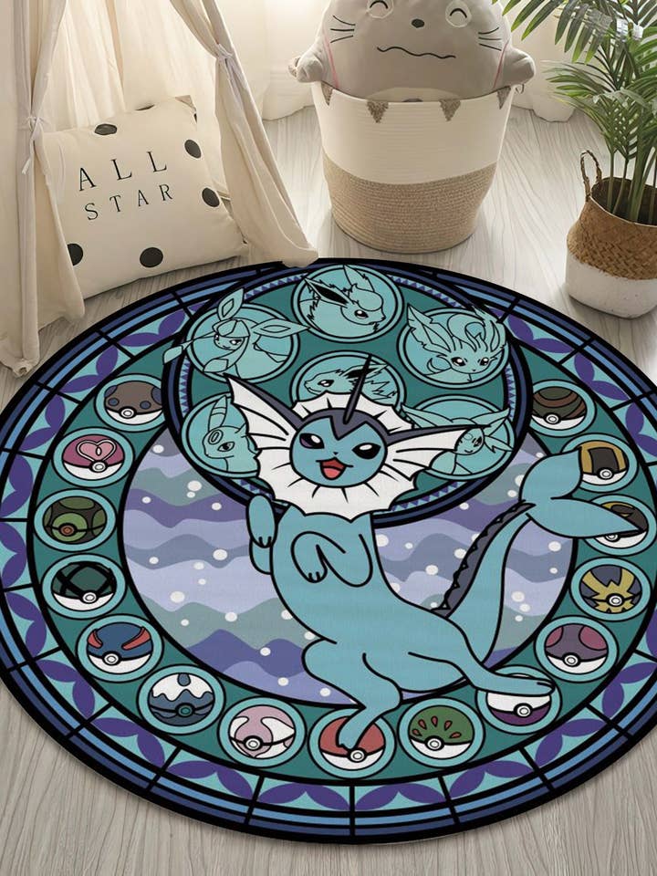 Rund matta med anime-design, 80 x 80 cm för wholesale av Galata Traders