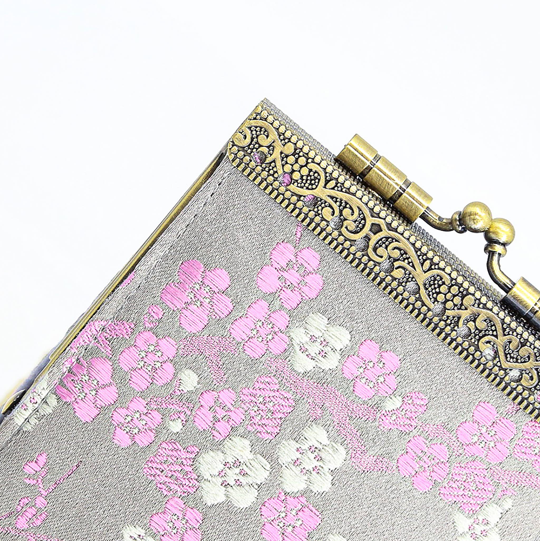 Cathayana - Wholesale Card Holder - Women's - Cherry Blossom Brocade RFID Card Holder1