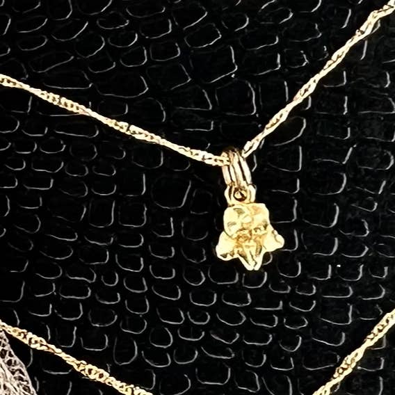 Vermeil African Violet Dainty Bloom Pendant for wholesale by Summer Joy Silver