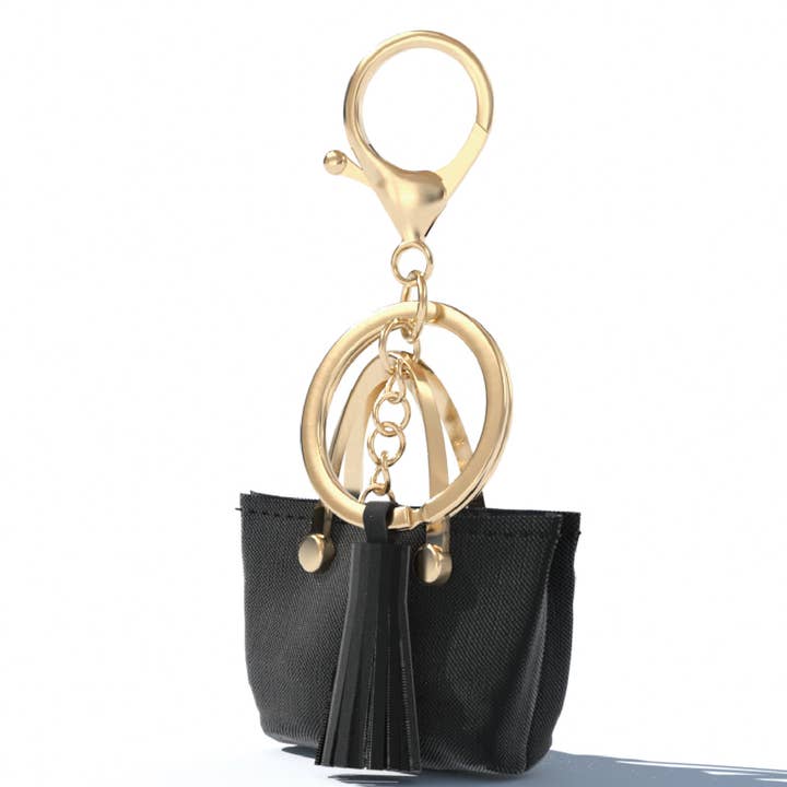 Ornaments-fabric tassels balck red for wholesale by Eagle Crest Industries Inc.