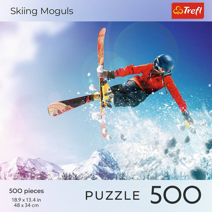 Trefl Red 500 Piece Puzzle - Sports - Skiing Moguls for wholesale by Trefl USA