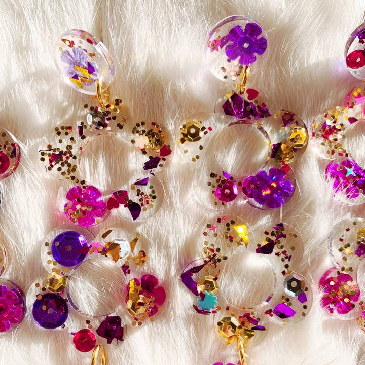 Coco's Musings - Wholesale Dangle Earrings - Kaleidoscope x Coco's Musings Hyo Jin Flower Earrings0