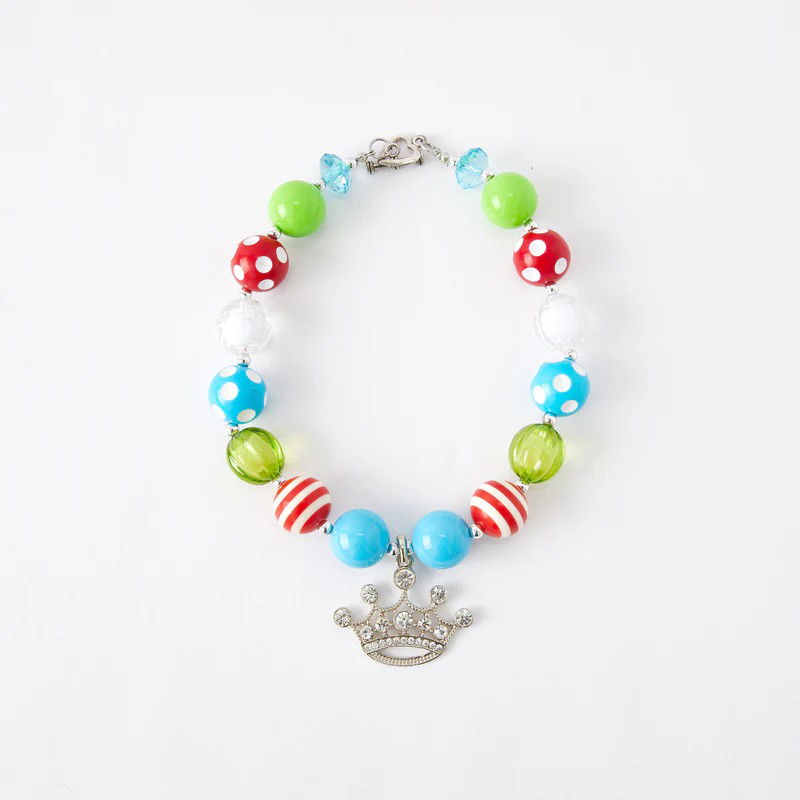 Auraquise - Wholesale Kids Necklace - Kids - Sparkling Rhinestone Beaded Necklace for Girls Shine Bright14