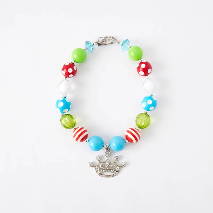 Auraquise - Wholesale Kids Necklace - Kids - Sparkling Rhinestone Beaded Necklace for Girls Shine Bright14