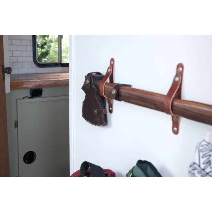 Small Truck Campers - Wholesale Wall Hook - Leather Axe Display/Holder8