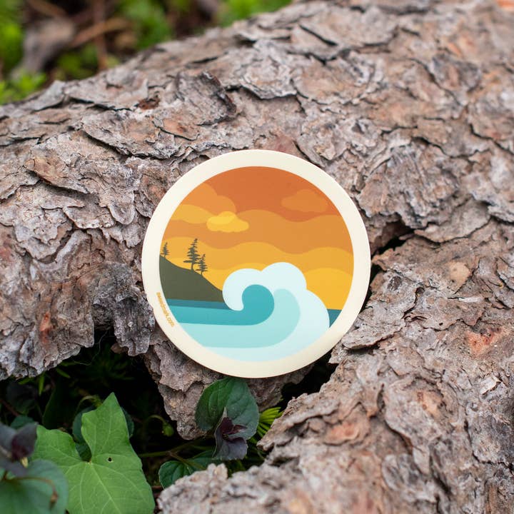 Amanda Weedmark - Wholesale Sticker - Wave Surf Sticker5