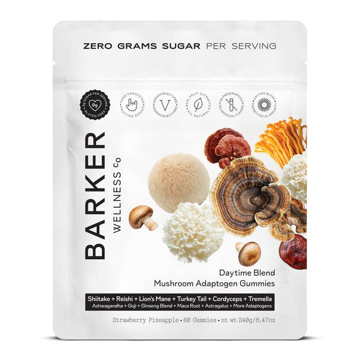 Barker Wellness Co - Wholesale Oral Supplement/Vitamin - Mushroom Adaptogen Gummies (Sugar-Free) - Daytime0