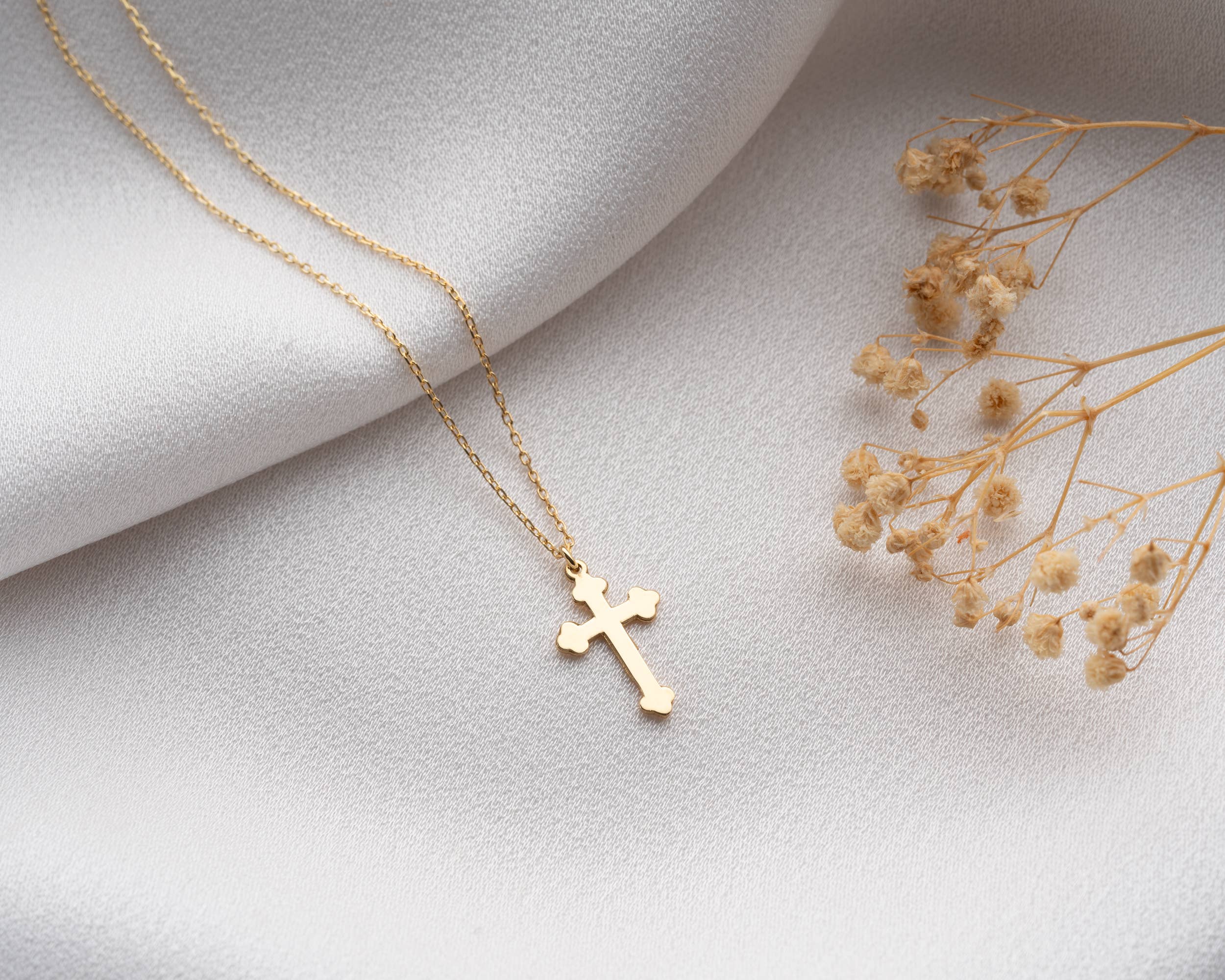 Tina Custom Jewelry - Wholesale Pendant/Charm Necklace - Orthodox Cross Necklace | Christian Baptism Gift for Her9