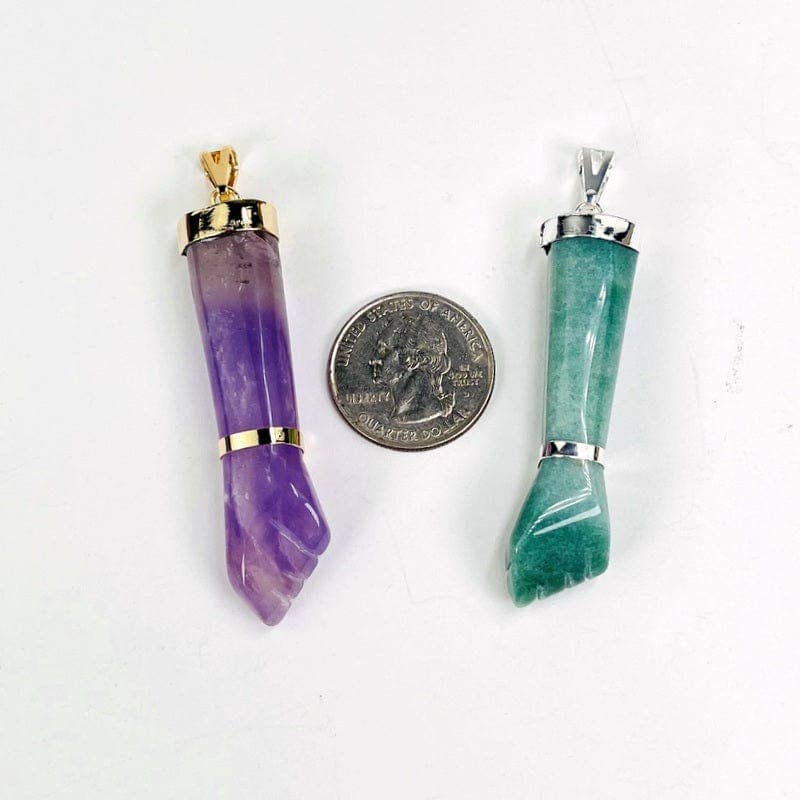 Rock Paradise - Wholesale Individual Charm/Pendant - Crystal Figa Hand Pendant6