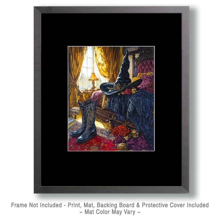 Mowbi - Wholesale Art Print - Witch's Bedroom - Witches and Witchcraft Wall Art Prints – 8″x10″ Artwork for 11″x14″ Frame
