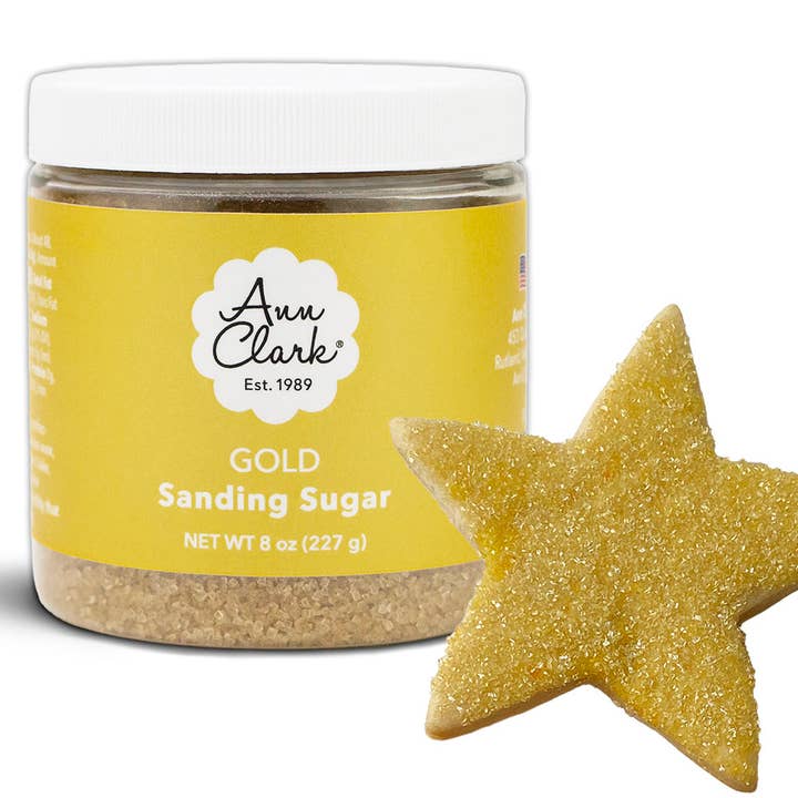 Ann Clark Gold Sanding Sugar for wholesale by Ann Clark