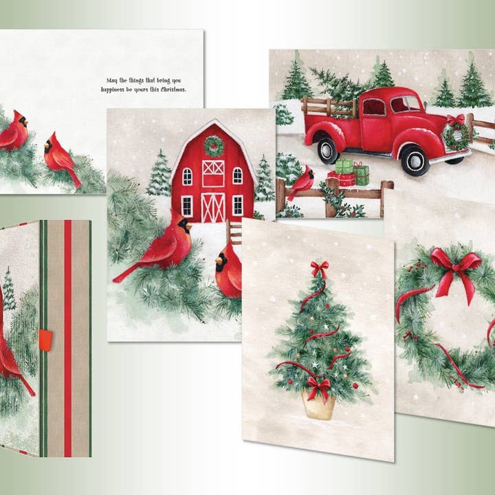 Country Christmas - Diverse souvenirs #87156 voor wholesale door Lux Press Group | LPG Greetings