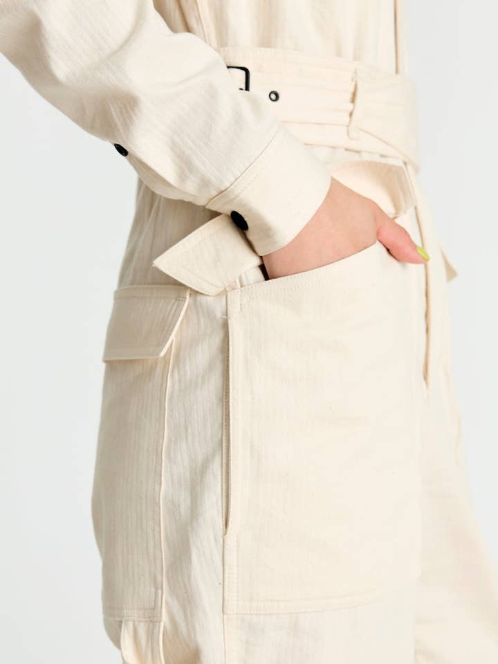 Natural The Bloomie Jumpsuit for wholesale on Faire7