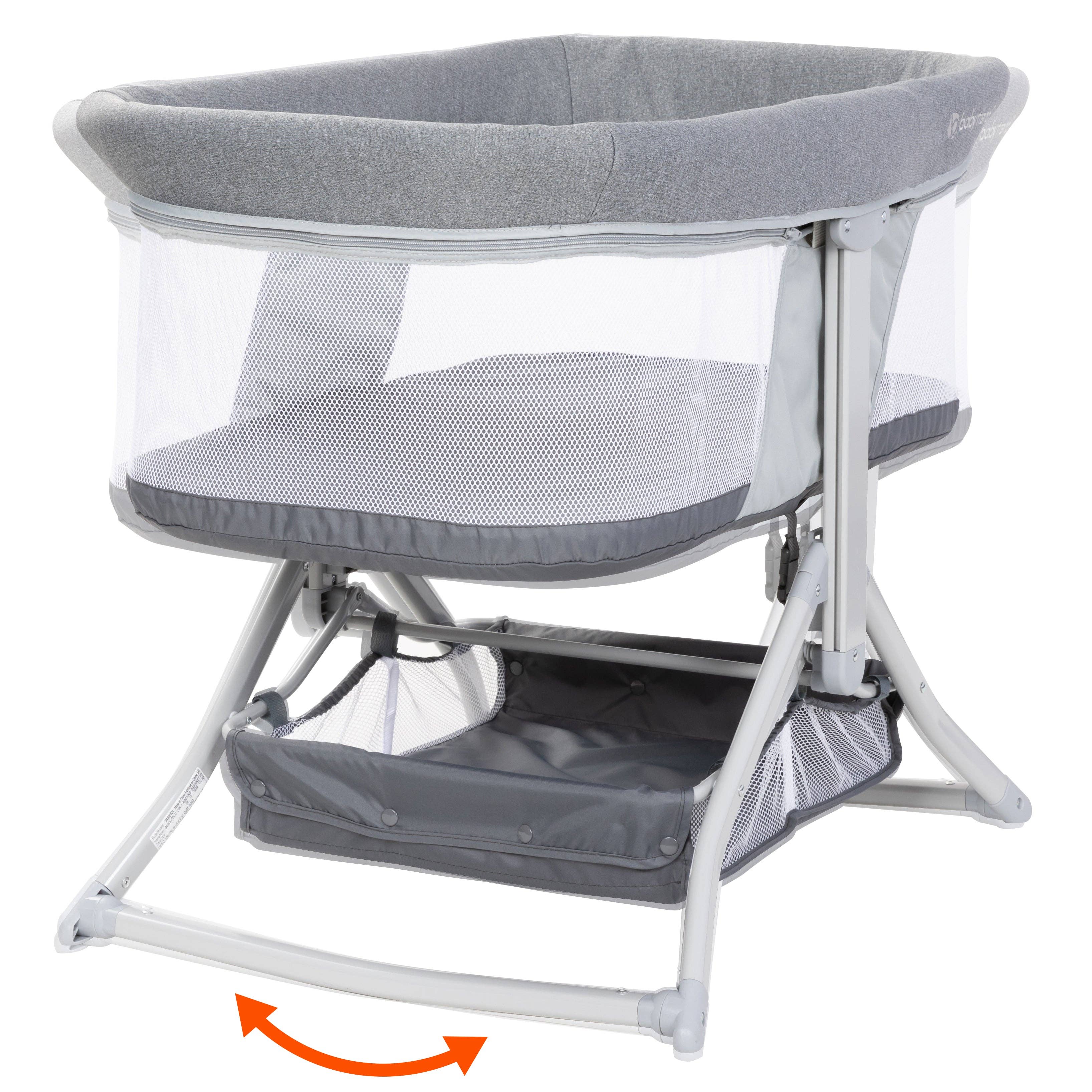 Baby Trend - Wholesale Bassinet - Baby - Quick-Fold 2-in-1 Rocking Bassinet- Shadow Stone Gray3