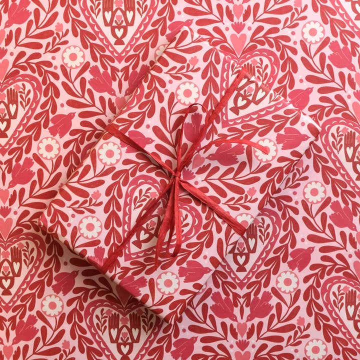 Coração de Papel Recortado | Papel de embrulho, papel de embrulho | Amor por atacado de Printer Johnson Ltd