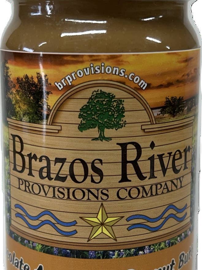Chocolate Amaretto Peanut Butter for wholesale by Brazos River Provisions