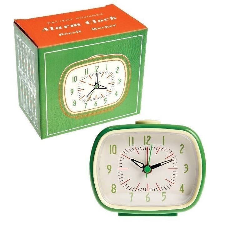 Rex B2B - UK – wholesale Alarm clock – Retro Alarm Clock - Green3