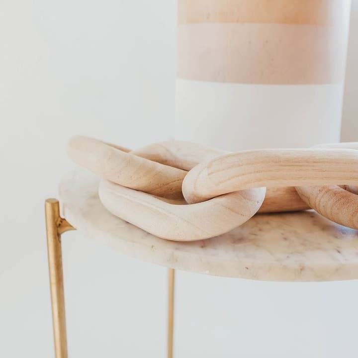 Vine & Nest - Wholesale Decorative Tabletop Object - Hand-crafted Wooden Chains and Rings7