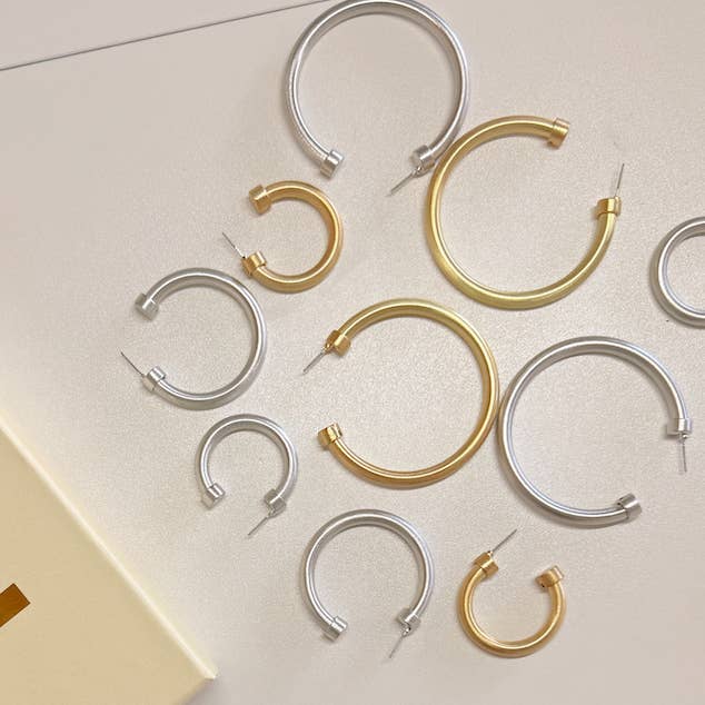 Hoops - Brushed Gold for wholesale by Hoo Hoops