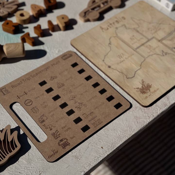 Timber Tots - Wholesale Board game - Road Trip Scavenger Hunt Board3