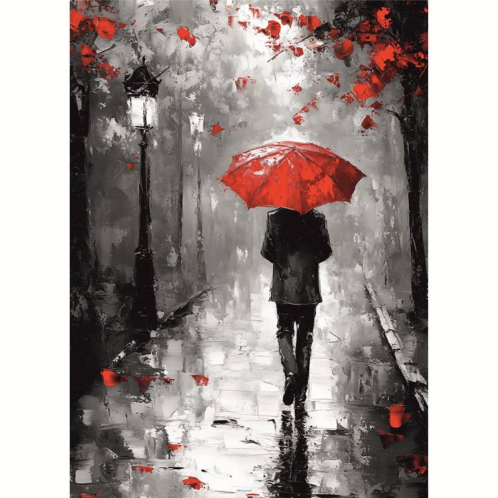 Les papiers de riz Parapluie Rouge, 11,5 x 16 pouces (A3+) pour la vente par Craft Kreatively