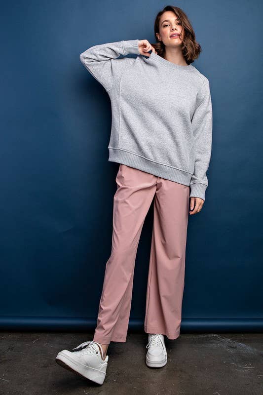 Sunday Morning – Sweatshirt - Mulher por atacado – T9797PL37 Plus Size Gola redonda Sweatshirt Francesa Terry13