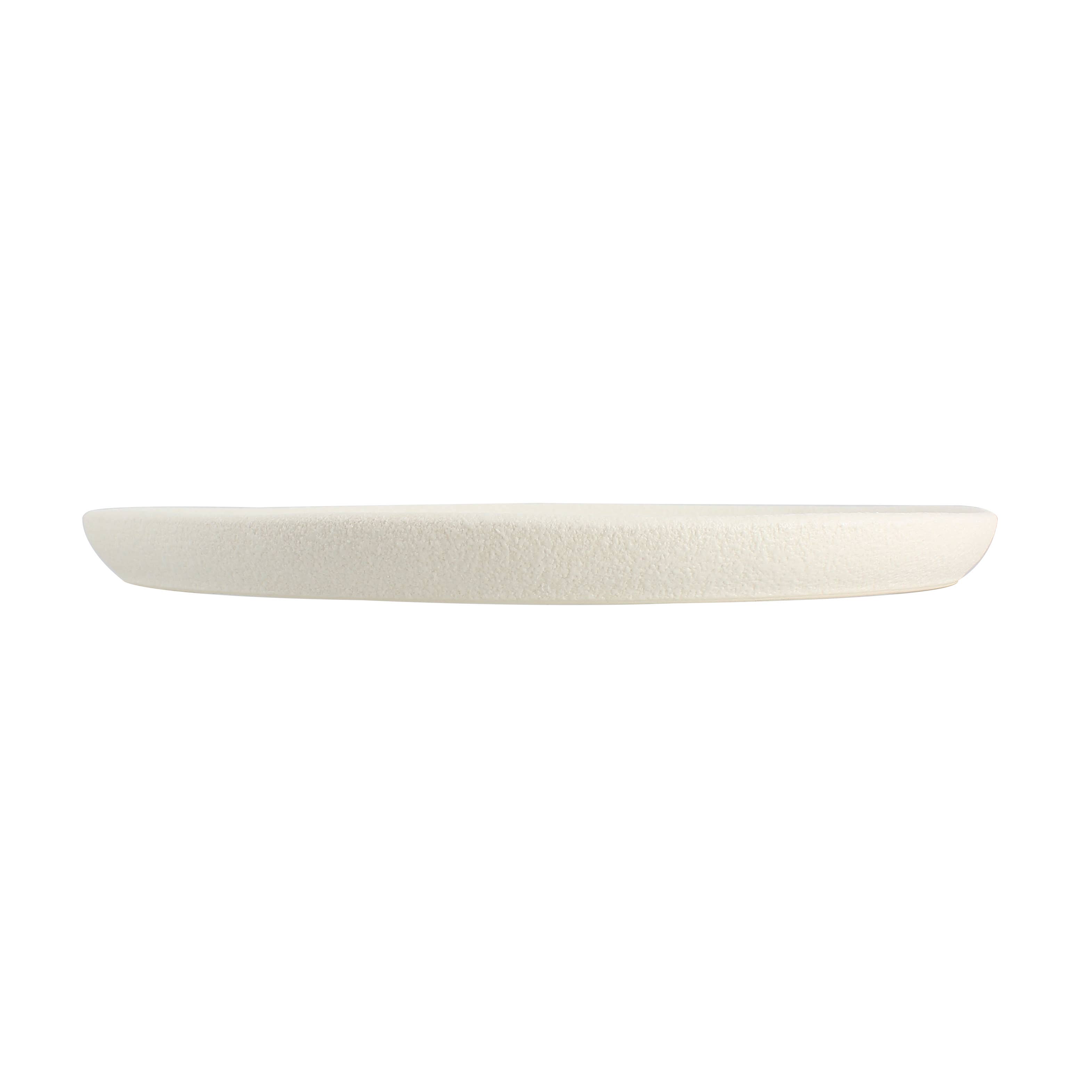 Ogo living - Wholesale Dinner Plate - Snowstack plate 27cm in matte white stoneware6