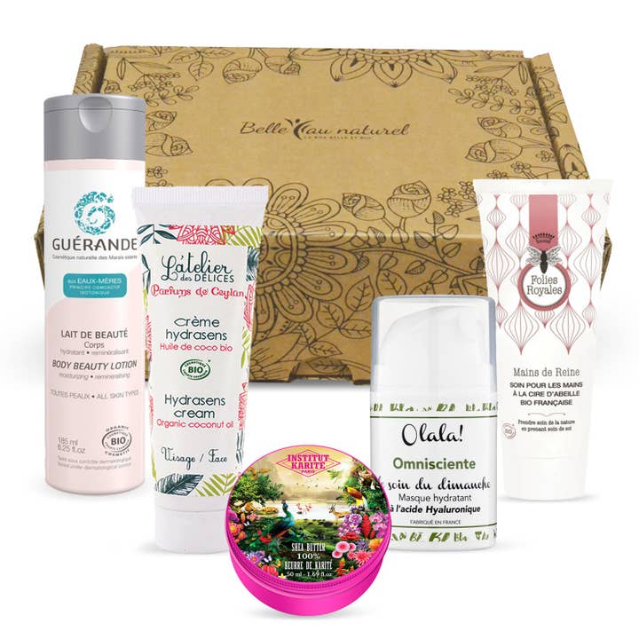 Set of 5 organic and French treatments “Supreme Hydration” for wholesale by Belle au Naturel