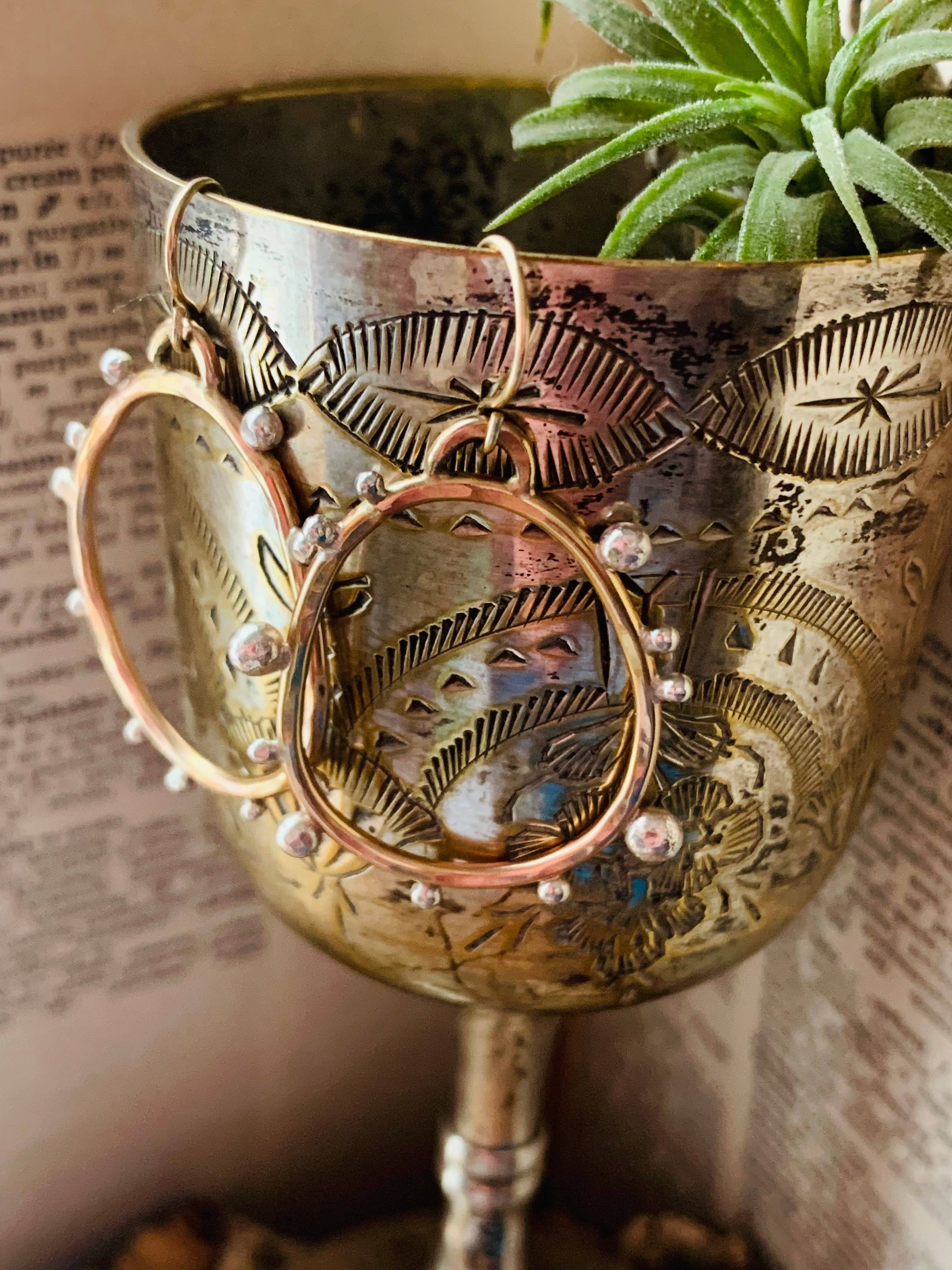 Notions of Lovely - Wholesale Dangle Earrings - Hello Pebble Earrings - 14k Gold Fill & Sterling Silver3