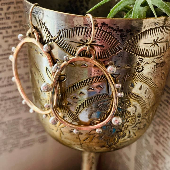 Notions of Lovely - Wholesale Dangle Earrings - Hello Pebble Earrings - 14k Gold Fill & Sterling Silver3