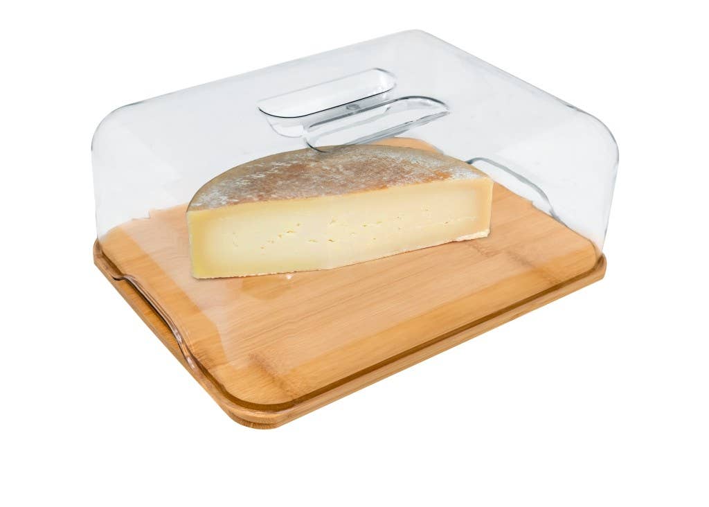 Vin Bouquet (Find It Import & Export Sl) - Wholesale Cheese Board - PVC Dome Cheese Dish, Wooden Box1