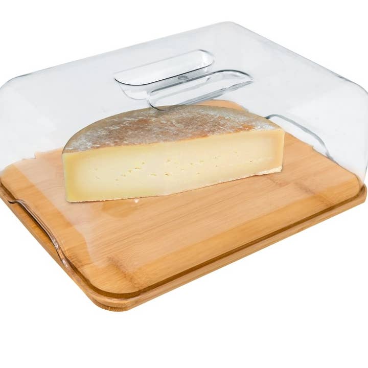 Vin Bouquet (Find It Import & Export Sl) - Wholesale Cheese Board - PVC Dome Cheese Dish, Wooden Box1