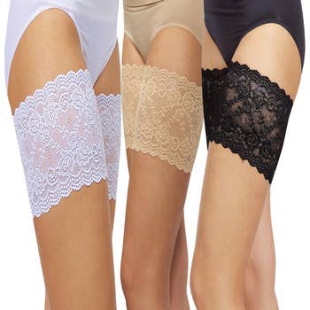 Bandelettes® White Elegance Panty Shorts - Find Thigh Chafing Shorts