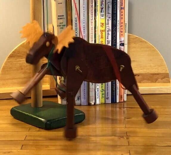 REMOVED BRAND - Wholesale Puppet - Kids & Baby - Animated Bull Moose - A Marionette Wooden Action Toy4