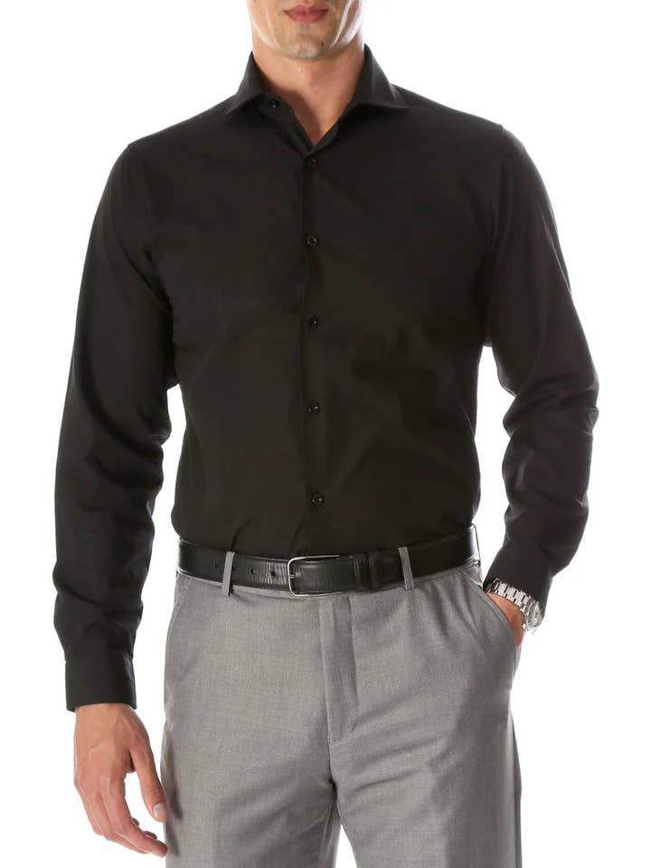 Leo Red Mens Slim Fit Cotton Shirt for wholesale by Ferrecci