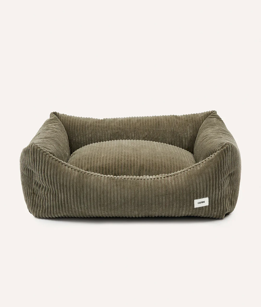 CAFIDE - Wholesale Pet Bed - Dog - Green Corduroy Dog Bed, Snozy6