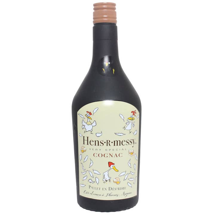 Silly Squeaker Liquor Bottle Hens R Messy for wholesale by Tuffy Dog Toys - VIP Products