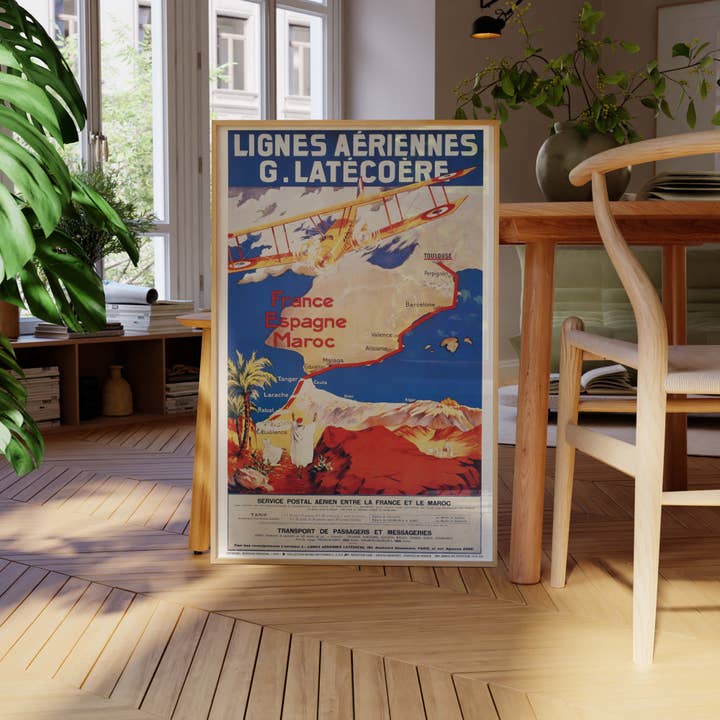 Oneart - Wholesale Poster - Display G. Latécoère Air Lines 63x100 cm4