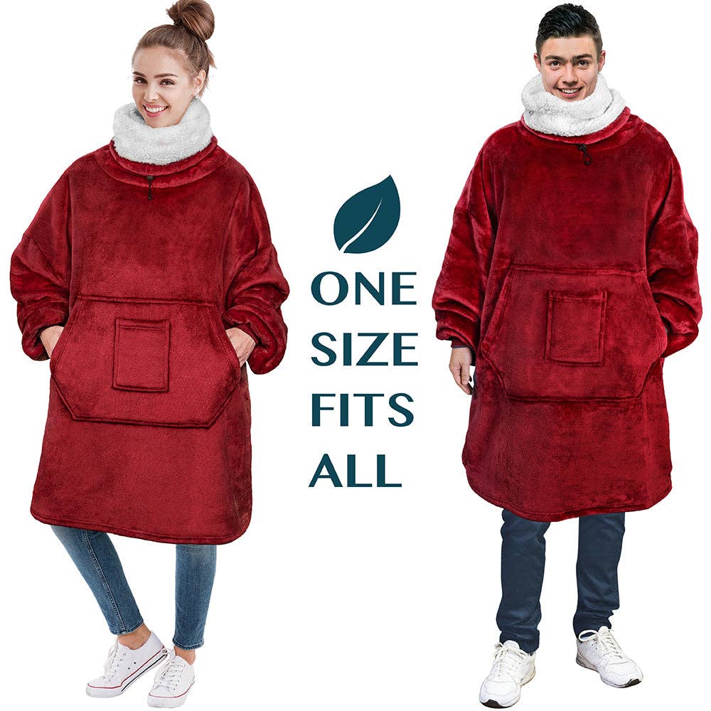 Pavilia - Wholesale Throw Blanket - Neck Warmer Sweatshirt Hoodie Blanket70