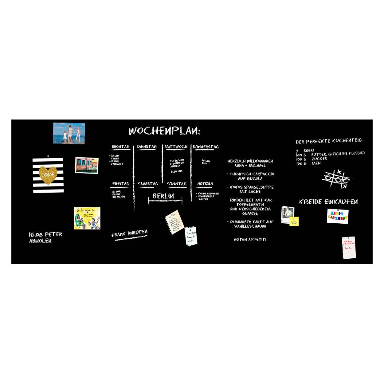 Queence - Wholesale Magnet Board - Magnetic blackboard film - black5