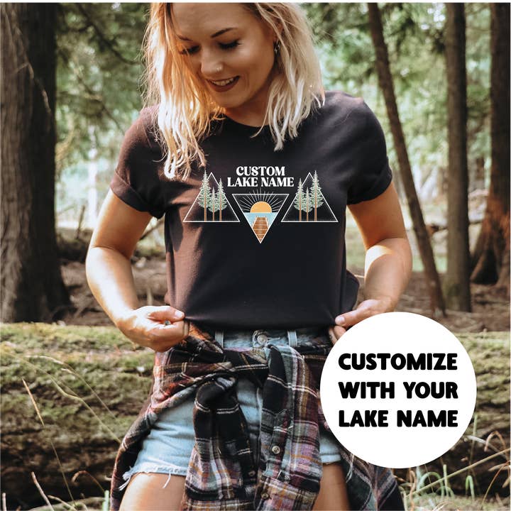 Lake Triangle Personalized T-shirt | Lake Shirt for wholesale by DIYxe