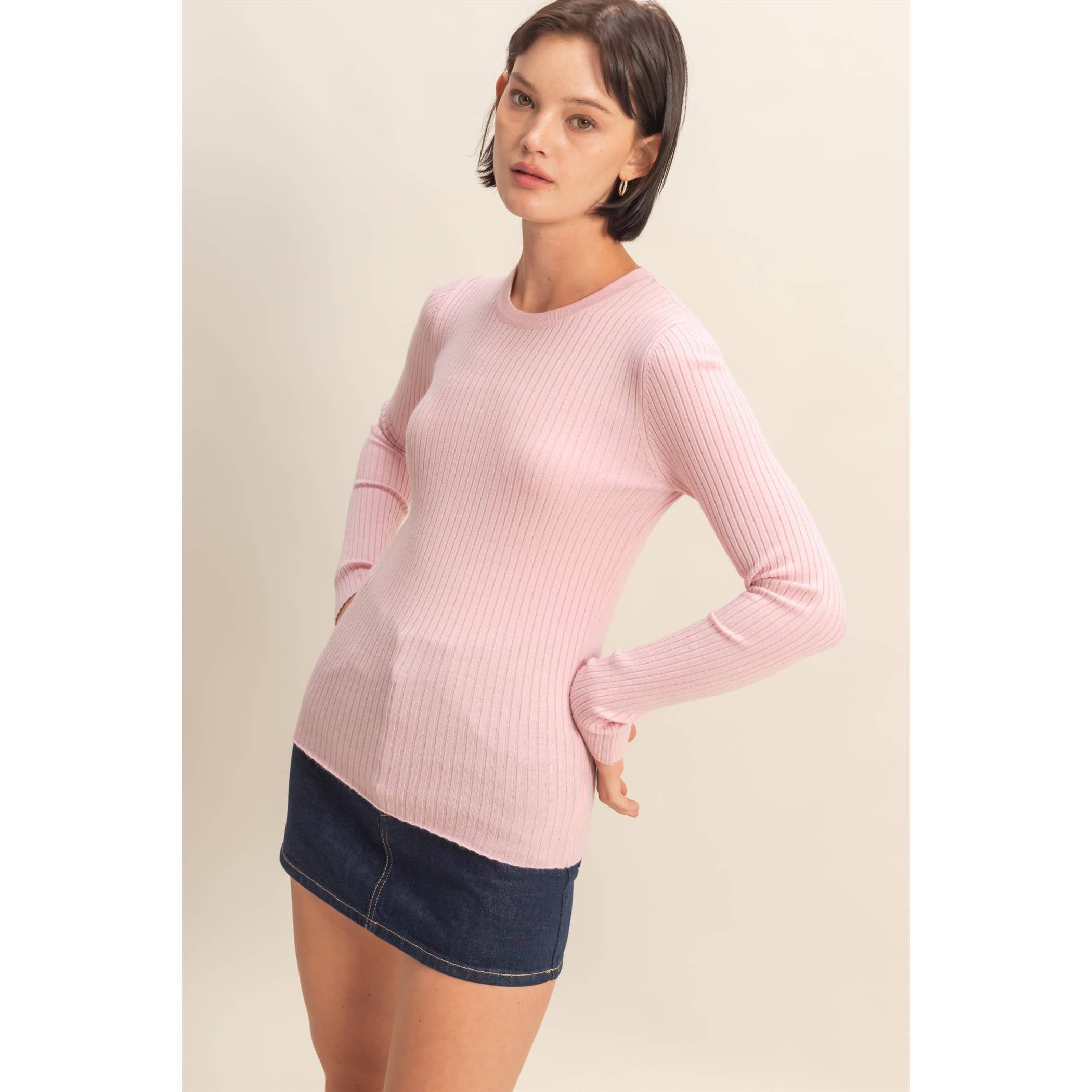 HYFVE - Wholesale Knit Top - Women's - Ribbed Long Sleeve Knit Top4
