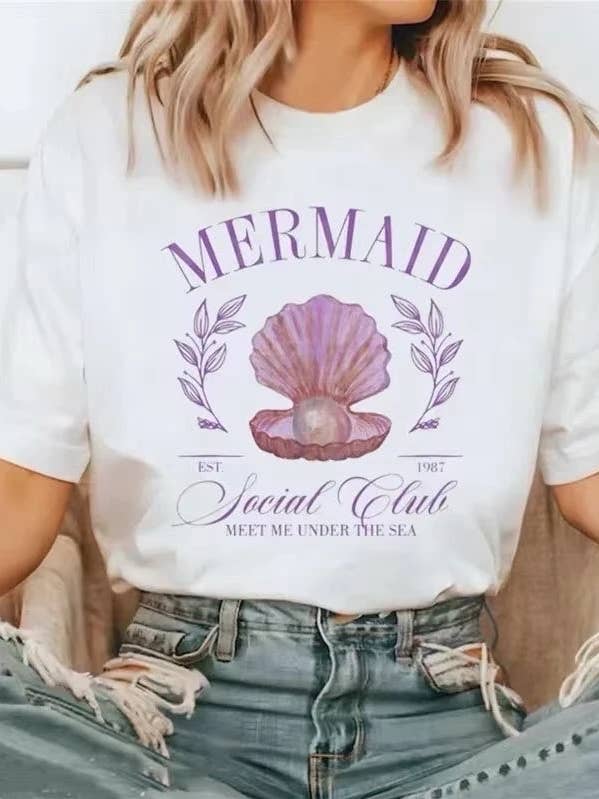 Women's large printed T-shirt - 2206-25 for wholesale by ESTEE BROWN