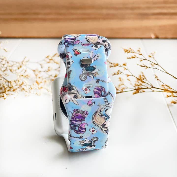Mad Hatter Makings - Vendita all'ingrosso Cinturino/fascia per orologio - Donna - Cinturino per Apple Watch, tema Alice nel Paese delle Meraviglie