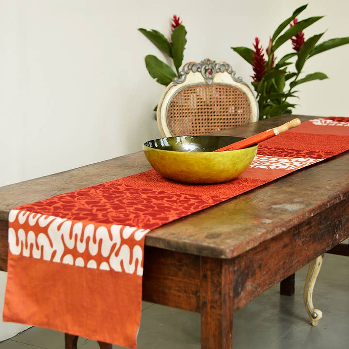 SALE | Table Runner 96" | Spice Red for wholesale by Balizen Direct from Bali
