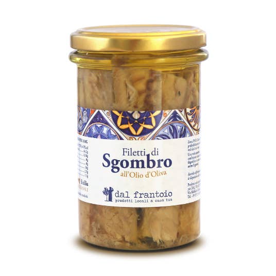 Makreelfilets in olijfolie 300 g voor wholesale door Dal Frantoio