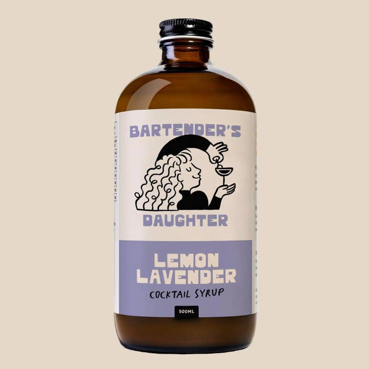 Lemon Lavender Cocktail Syrup for wholesale by Bartender's Daughter