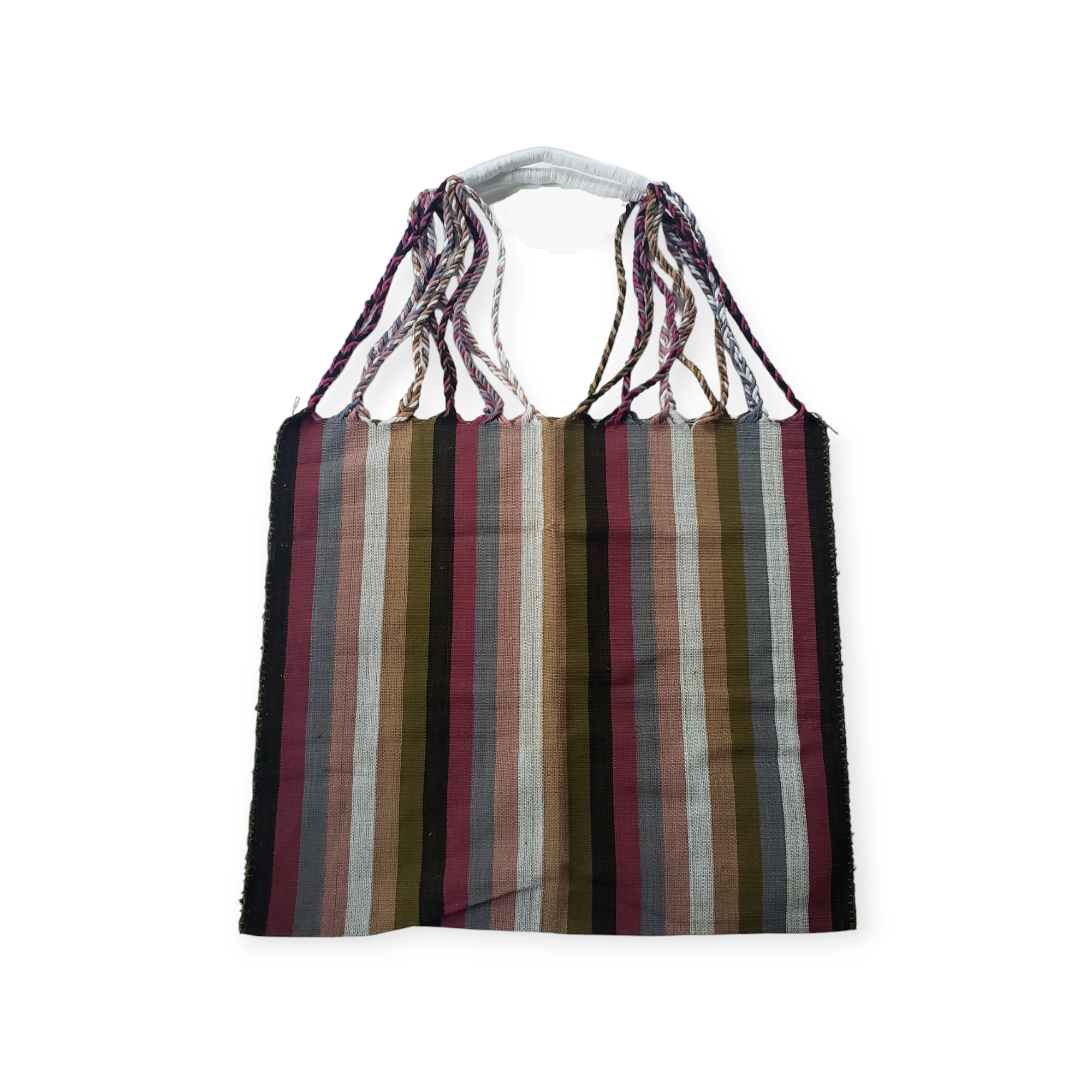 The Little Pueblo - Vente Tote bag – femme - Sac fourre-tout tissé à rayures mexicaines, hamac de Chiapas, fait main pour femme23