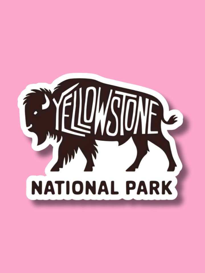 Yellowstone-klistermärke, nationalpark, Wyoming Montana Idaho för wholesale av ShopSourSweetener