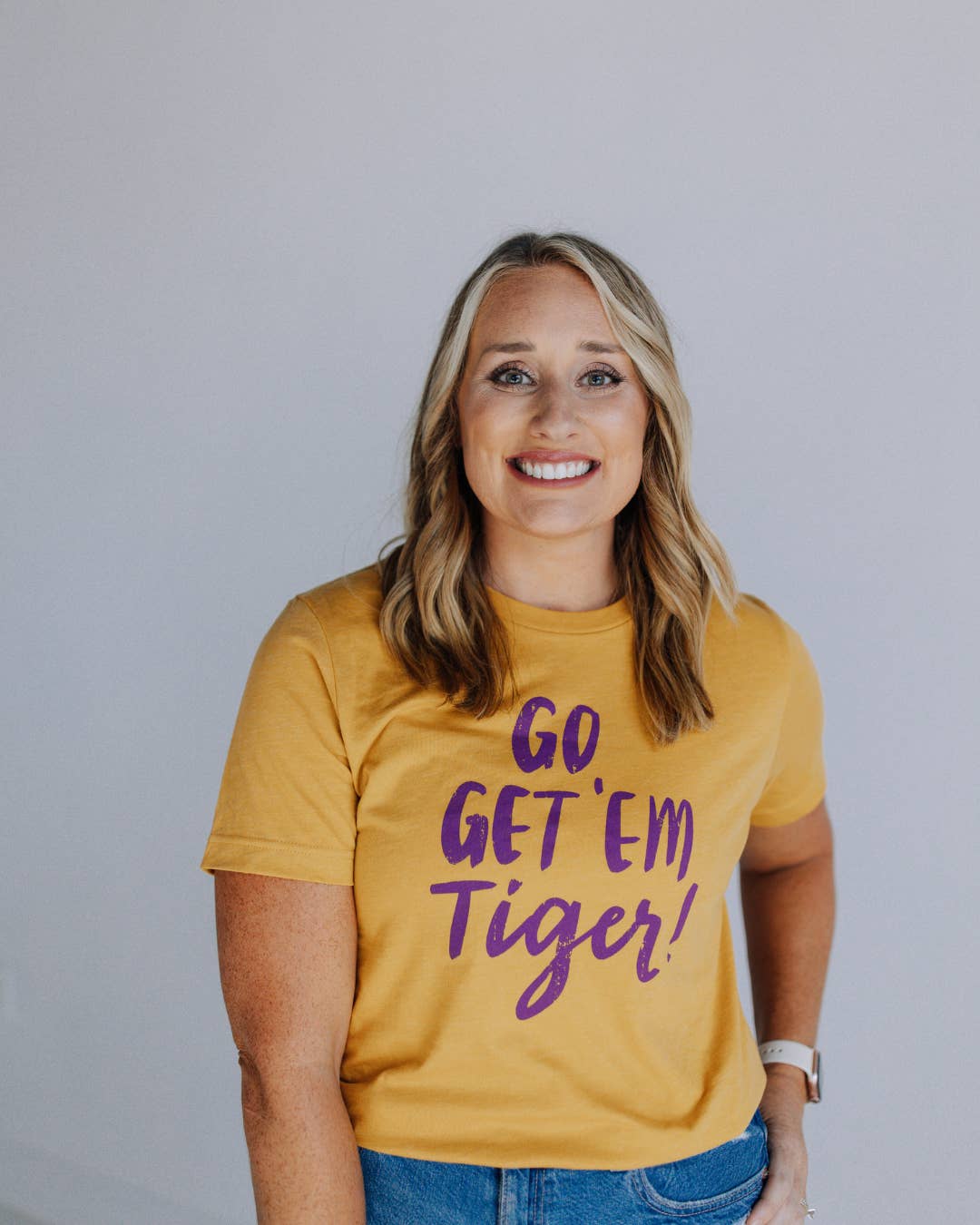 Heather Mustard Go Get 'Em Tiger! for wholesale on Faire